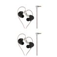thumbnail image 3 of Sidaley Auriculares para teléfono con cable de 3,5mm, auriculares universales para juegos con cancelación de ruido, Cable largo, Cable desmontable, negro normal 2piezas, 3 of 5