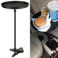 thumbnail image 2 of Plateau Alimentaire pour Voiture Support Réglable Antidérapant avec Pince pour Bouteille Auto Table, 2 of 8