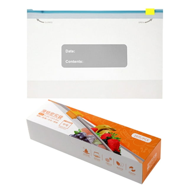 SSZMDLB under $5 Vacuum Storage Bags, Freezer Storage Bags, Vacuum Seal Bags for Food Preservation, Thickened Leak Proof, Microwave Safe, Space Saving, Stand Up Design, Ideal for Leftovers