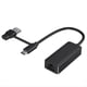 thumbnail image 1 of Tarjeta de Red 2 en 1 de 1000 Mbps, Adaptador USB Tipo C A RJ45, Convertidor de Tarjeta de Red USB 3.0 para PC y Portátil., 1 of 5