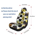 thumbnail image 4 of Naloa Sunflowers Country Car Seat Covers 2PCs Front Car Seat Covers Universal fit for Most Cars SUVs and Trucks - 2 PCS, 4 of 5