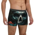 thumbnail image 4 of Cauagu Butterfly Flower Skull Print Boxer Briefs for Men,Comfortable Breathable Men's Underwear Moisture Wicking Underpants -XX-Large, 4 of 8