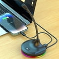 thumbnail image 2 of YIGSECU Adjustable Studio Microphone with LED Lighting Gaming Chatting Online Class, 2 of 11