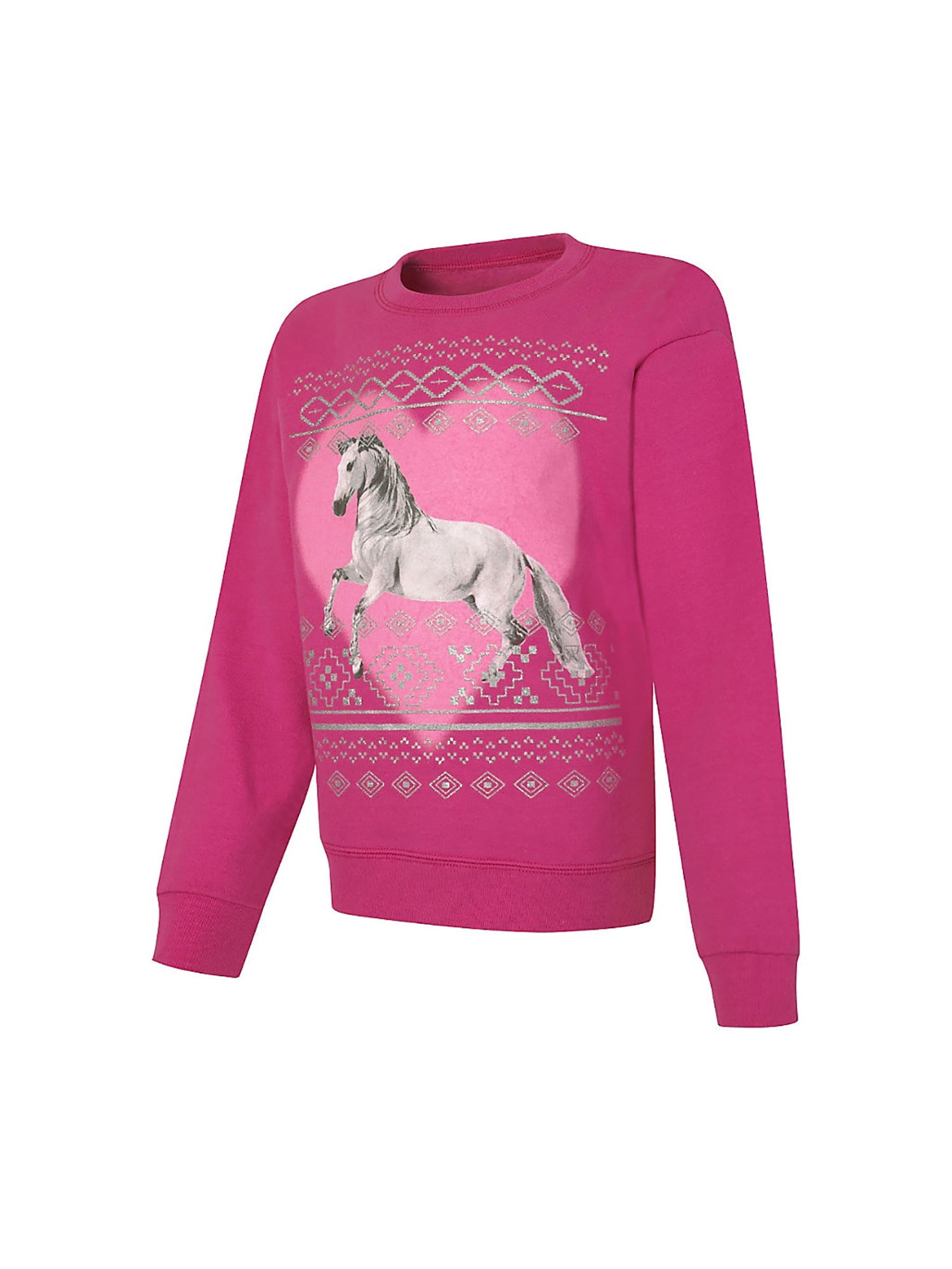 Hanes Girls' Love Your Selfie Crewneck Sweatshirt, Style OK268 ...