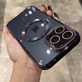 thumbnail image 1 of Funda para teléfono Apple 15 Pro Max con galvanoplastia y carga magnética, lente integrada, compatible con iPhone 14, anticaídas., 1 of 8
