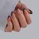 thumbnail image 3 of Lámpara BtartBox de gel negro curable con punta francesa Press On Nails, 3 of 7