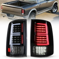 LED Tail Lights for 2009-2018 Dodge Ram 1500 2500 3500 with Factory Halogen Models(Not Fit Factory LED Model),LED Rear Lamps Assembly for 2019-2023 Ram 1500 Classic, Black/Clear