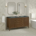 thumbnail image 5 of James Martin Vanities 60" Double Vanity, Carbon Oak w/ 3 CM Parisien Bleu Quartz Top, 5 of 7