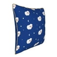 thumbnail image 2 of Susaid Moon Lamb Print Velvet Throw Pillow Covers Home Art Deco Pillowcase Square Pillow Case Cushion Cover for Bed Sofa Living Room Car Indoor and Outdoor-18"x18", 2 of 8