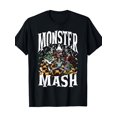 thumbnail image 2 of T-Shirt Rétro Monster Mash Halloween Drôle Monstre Effrayant Femmes Hommes,, 2 of 5