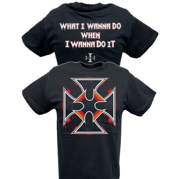Triple H Wanna Do It Cross Black T-shirt