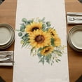 thumbnail image 5 of Table Runners 108 Inches Long Dress Scarves, Sunflower Farmhouse Coffee/Dining/Kitchen Table Runner for Living Room, Summer Botanical Farmhouse Yellow Floral Rustic 13x108 Inch, 5 of 9