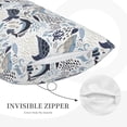 thumbnail image 3 of Daiia Sea Life Elements Bedding Waterproof Pillow Protector Zippered Queen – Bed Bug Proof Pillow Encasement-20"x30", 3 of 6