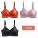 thumbnail image 1 of Sujetador de 3 uds para mujer, Sujetador de látex sin costuras, Bralette de realce con almohadilla, sujetador, sujetador inalámbrico, sujetador cómodo íntimo para mujer// kaili Sencillez, 1 of 3