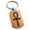 Rose, variant on Stainless Steel Egyptian Ankh Cross Engraved Dog Tag Keychain Keyring
