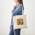thumbnail image 3 of CafePress - Bright Pittie Tote Bag - Unisex Canvas Tote Bag, Beige, 1-Piece, 3 of 6