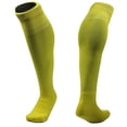 thumbnail image 2 of Lian Style Girl's 1 Pair Knee-high Sports Socks for Baseball/Soccer/Lacrosse XL002 XS Yellow, 2 of 3