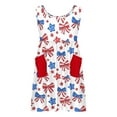 thumbnail image 7 of ZACPNCV 4th of July Toddler Girl Outfit Fourth of July USA Dress Kids Little Girl Independence Day Clothes White 9-10 Years, 7 of 7