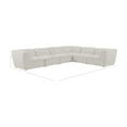 thumbnail image 3 of Meridian Furniture Miramar Cream Durable Linen Textured Modular Sectional, 3 of 9