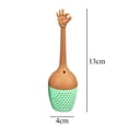 thumbnail image 1 of Bearachild Filtro de té Gesto Señal de mano en forma de dibujos animados de silicona Infusor de té creativo Colador Almacenamiento y organización del hogar Bearachild HA023019-00, 1 of 1