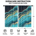 thumbnail image 2 of Blackout Kids Curtains,Blue Gold Wave Marble Pattern Childrens Insulated Curtains Set Of 2,Bedroom Essentials,Toddler Room Decor 52"x84", 2 of 5