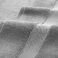 thumbnail image 2 of Aston & Arden Egyptian Cotton Bath Towels (2 Pack), 30x54, Jaquard Border, Dark Grey, 2 of 6