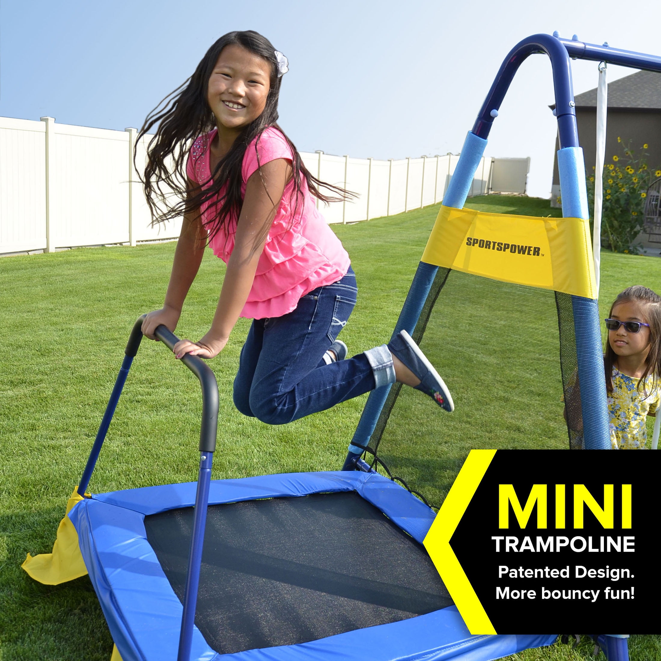 Sportspower Swing Set With Trampoline Walmart Sportspower Mountain