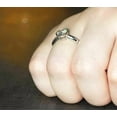 thumbnail image 4 of 7MM Round Solitaire Bezel Set Moissanite Engagement Ring 925 Sterling Silver, 4 of 4