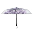 thumbnail image 3 of Christmas Tree with Purple Lights Presents All Weather Umbrella Triple Folding Parasol 6 Ribs UV Protection Portable, 3 of 8