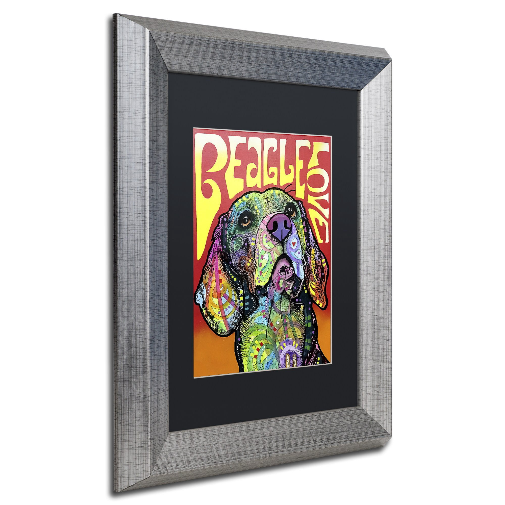 Trademark Fine Art Dean Russo 'Beagle Love' Matted Framed Art