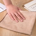 thumbnail image 2 of enqiretly Washcloth Microfiber Water Absorption Kitchen Foldable Restaurant Office Cleaning Cloth Scratch-proof Washable Washing Rag Color Random 30x30cm, 2 of 7