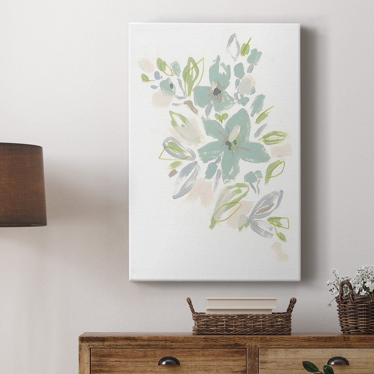 Seafoam Petals IV Premium Gallery Wrapped Canvas - Ready to Hang