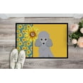 thumbnail image 2 of Summer Sunflowers Toy Silver Poodle Indoor or Outdoor Mat 18x27 27 in x 18 in, 2 of 5