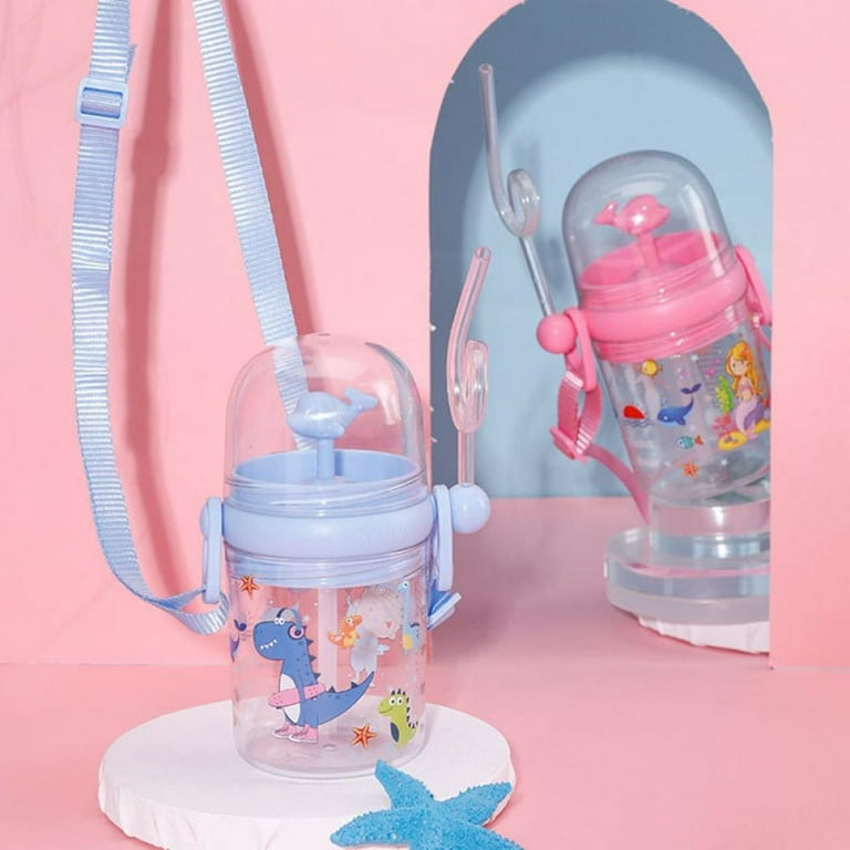 1pc 250ML Kids Water Bottle For School Boys Girls, Cup With Straw