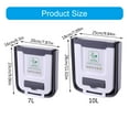 thumbnail image 5 of CIYISON Bathroom Trash Can Folding Garbage Bin Wall Mounted Kitchen Toilet Wastebasket, 5 of 17