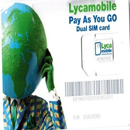 Lycamobile Plus USA Professionally Resized Nano Sim Card for Iphone