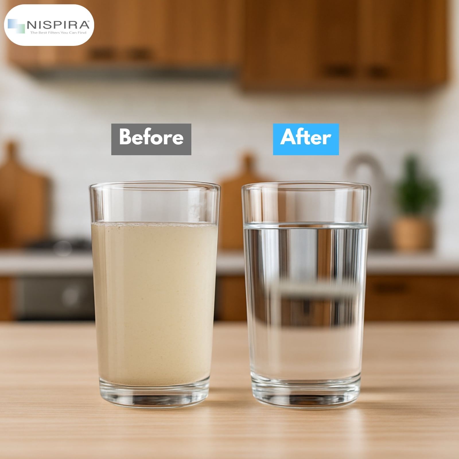 Nispira A5 Water Filter Replacement Compatible with Nakii Aquaphor Water Pitcher Dispenser 4 Packs