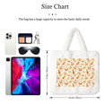 thumbnail image 3 of Yiaed Flower Fox Print Fluffy Shoulder Bag Plush Bags Women Ladies Tote Bag Fluffy White Furry Purse Handbag for Autumn and Winter, 3 of 7