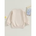 thumbnail image 4 of Bagilaanoe Little Girl Casual Sweatshirt Long Sleeve Letter Print Pullover 3T 4T 5T 6T 7T 8T Toddler Kids Fall Loose Tee Tops, 4 of 7