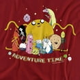 thumbnail image 2 of Adventure Time Outstretched Women's T Shirt, Cardinal, Large, 2 of 6