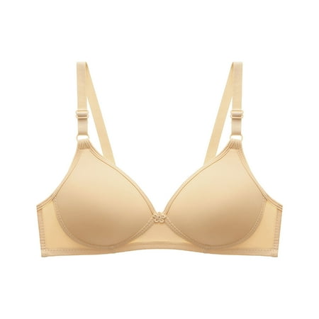 

TIANEK Soild Wire Free One-Piece Everyday Small Cup Plus Size Bras for Women Reduced Price