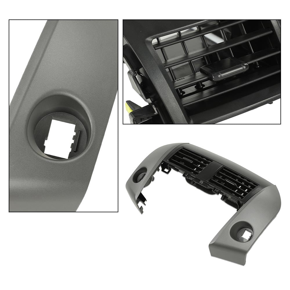 PIT66 Center Dash A/C Heater Air Vent Cover Trim Bezel Switch Black Fit for Toyota Rav4 2006-2012