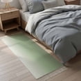 thumbnail image 4 of Area Rug with Tassels 2' x 5', Spring Gradient Simplistic Kitchen Runner Rug for Hallway Bedroom Throw Rugs, Simple Sage Green White Ombre Soft Door Mat for Bathroom Entrance Living Room, 4 of 9