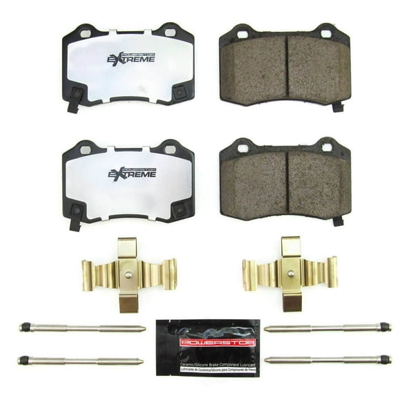 PowerStop Z26-1053B Power Stop - Rear Z26 Street Performance Carbon-Fiber Ceramic Brake Pads Fits select: 2018-2020 DODGE DURANGO, 2021-2022 DODGE DURANGO R/T