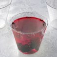 thumbnail image 2 of Balsa Circle 12 Silver Glittered Clear 9 oz Disposable Plastic Wine Glasses Buffet Tableware, 2 of 3