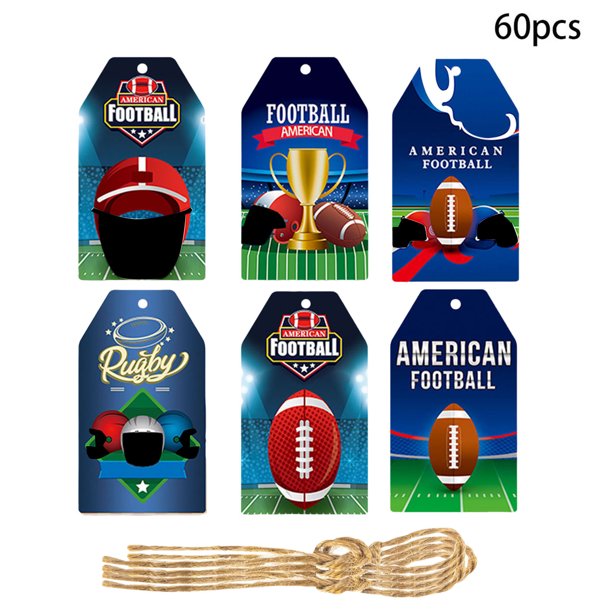 Decoración temática para fiesta de fútbol, 60 piezas de papel