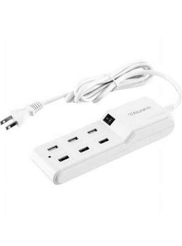 6 Port USB Charging Station 2.1A With Surge Protection