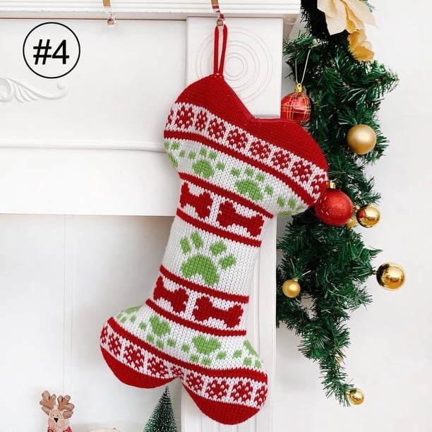 Medias Navideñas para Mascotas Xihbxyly Decorativas Tejidas