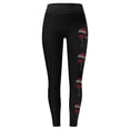 thumbnail image 3 of MKLEKYY Leggings deportivos para mujer, pantalones ajustados con estampado de copa roja de Navidad y verano para mujer, leggings deportivos de fitness con realce, pantalones de yoga, 3 of 3