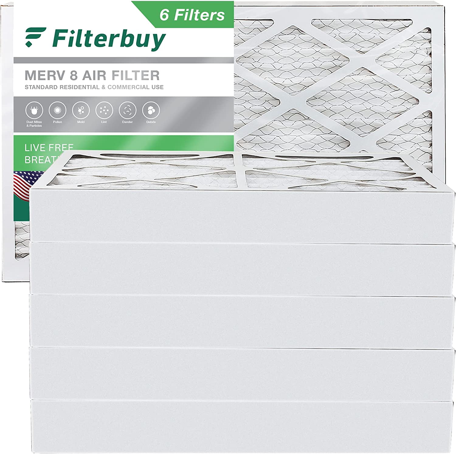 Aerostar 16x25x4 MERV 11 Pleated Air Filter, AC Furnace Air Filter, 2 Pack (Actual Size: 15 1/2" X 24 1/2" X 3 3/4") In | Whizz Furnace Filters - Foto 13